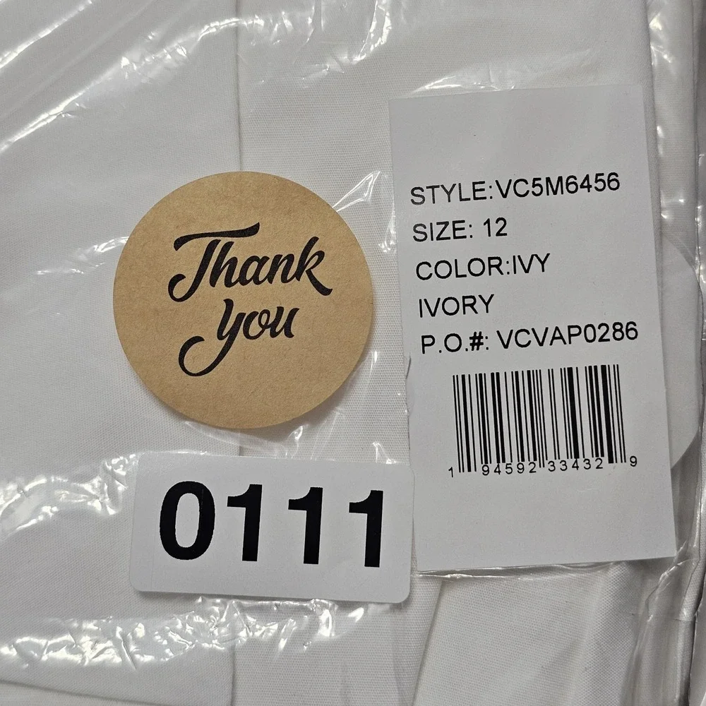 Vince Camuto Women Shirt Dress Size 12 Fit Large New White Elastic Waist Button - Picture 15 of 15